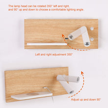 Load image into Gallery viewer, Wireless Wall Lamp USB 5V Charger Wall Lights Hotel Headboard Reading Lighting Spot Luminaire Lamp, Left