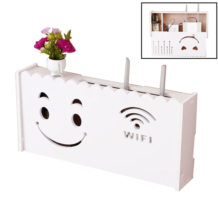 Socket Router Storage Box Set-top Box Decoration TV Cabinet Living Room Junction Box, 52x25x9.5cm, 40.5x20.5x9.5cm