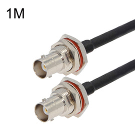 BNC Female To BNC Female RG58 Coaxial Adapter Cable, BNC Female To BNC Female With Waterproof Circle 0.5m, BNC Female To BNC Female With Waterproof Circle 1m, BNC Female To BNC Female With Waterproof Circle 1.5m                                         ...