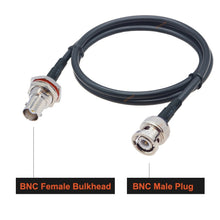 Load image into Gallery viewer, BNC Female With Waterproof Circle To BNC Male RG58 Coaxial Adapter Cable, BNC Female With Waterproof Circle To BNC Male 0.5m, BNC Female With Waterproof Circle To BNC Male 1m, BNC Female With Waterproof Circle To BNC Male 1.5m                          ...