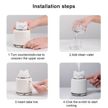 Load image into Gallery viewer, Light Pet Humidifier USB Night Light Home Bedside Lamp Sleep Mute Energy-saving Lamp