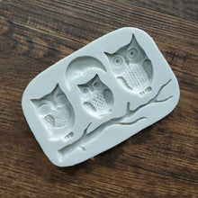 Load image into Gallery viewer, Owl Fondant Mold Cake Decoration Diy Dry Pais Chocolate Silicone Mold, Owl  Shape