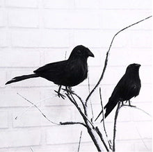Load image into Gallery viewer, Halloween Decoration Crow Ornaments Simulation Crow, Simulation Crow