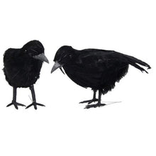 Load image into Gallery viewer, Halloween Decoration Crow Ornaments Simulation Crow, Simulation Crow
