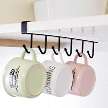 Load image into Gallery viewer, 2 PCS Hooks Storage Rack Cup Towel Hanging Holder Bathroom Kitchen Cabinet Organizer