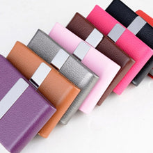 Load image into Gallery viewer, PU Cigarette Pack Creative Business Card Holder Men And Women Thin Cigarette Case