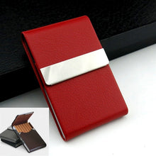 Load image into Gallery viewer, PU Cigarette Pack Creative Business Card Holder Men And Women Thin Cigarette Case