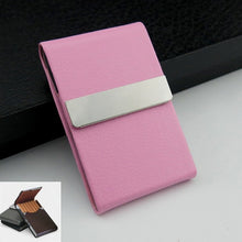 Load image into Gallery viewer, PU Cigarette Pack Creative Business Card Holder Men And Women Thin Cigarette Case