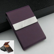 Load image into Gallery viewer, PU Cigarette Pack Creative Business Card Holder Men And Women Thin Cigarette Case