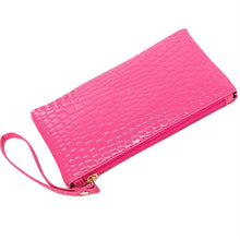 Load image into Gallery viewer, Fashion Long Crocodile Pattern Ladies Clutch Wallet
