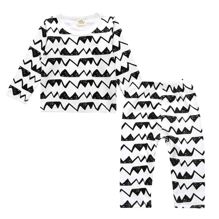 Children Cartoon Cotton Underwear Care Belly Pajamas Set, S, M, L, XL, XXL