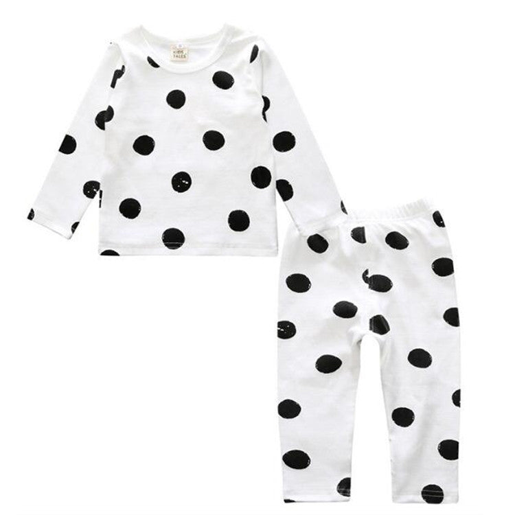 Children Cartoon Cotton Underwear Care Belly Pajamas Set, S, M, L, XL, XXL