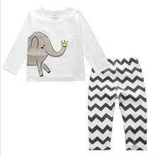 Load image into Gallery viewer, Children Cartoon Cotton Underwear Care Belly Pajamas Set, S, M, L, XL, XXL