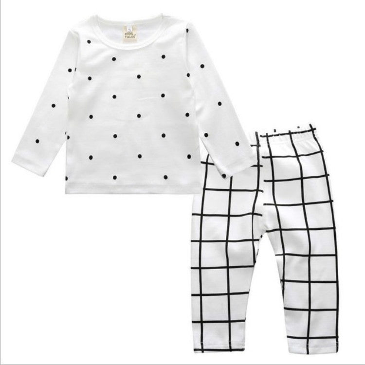 Children Cartoon Cotton Underwear Care Belly Pajamas Set, S, M, L, XL, XXL