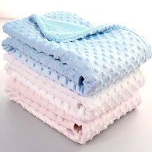 Load image into Gallery viewer, Spring and Autumn Double Layer Baby Knitted Fleece Blanket Bedding