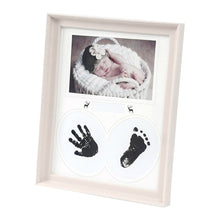 Load image into Gallery viewer, Desk Hanging Photo Frame PVC Baby Foot Hand Print Ink Pad Bedroom Wall Birthday Pictures Albums