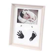Load image into Gallery viewer, Desk Hanging Photo Frame PVC Baby Foot Hand Print Ink Pad Bedroom Wall Birthday Pictures Albums