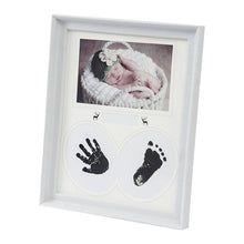 Load image into Gallery viewer, Desk Hanging Photo Frame PVC Baby Foot Hand Print Ink Pad Bedroom Wall Birthday Pictures Albums