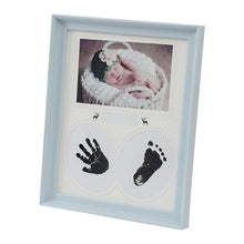 Load image into Gallery viewer, Desk Hanging Photo Frame PVC Baby Foot Hand Print Ink Pad Bedroom Wall Birthday Pictures Albums