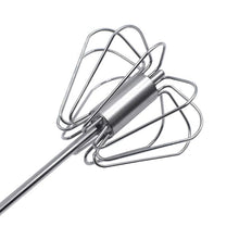 Load image into Gallery viewer, Stainless Steel Semi-automatic Stirring Press Rotary Egg Beater, 30cm, Random Color Delivery, Egg Beater