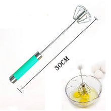 Load image into Gallery viewer, Stainless Steel Semi-automatic Stirring Press Rotary Egg Beater, 30cm, Random Color Delivery, Egg Beater