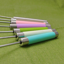 Load image into Gallery viewer, Stainless Steel Semi-automatic Stirring Press Rotary Egg Beater, 30cm, Random Color Delivery, Egg Beater