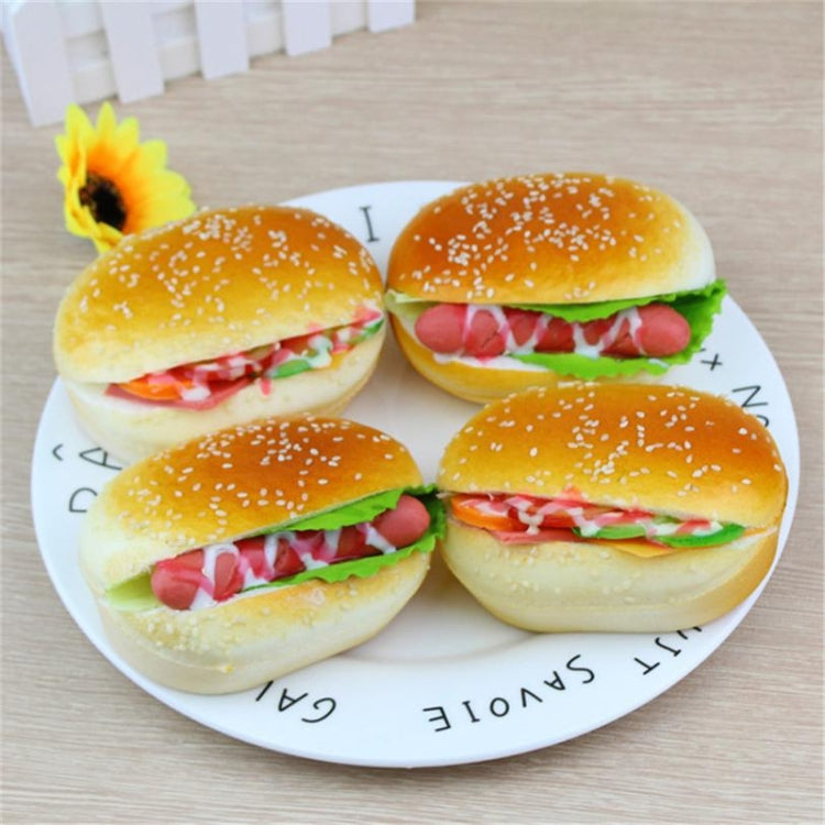 Cute Hamburger Squishy Slow Rising Cream Scented Decompression Toys Decoration Squeeze Children Toy
