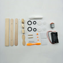 Load image into Gallery viewer, Children Technology Small Production DIY Electric Taxi Aircraft Model Handmade Materials Teaching Toys