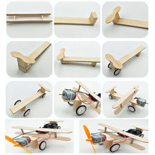 Load image into Gallery viewer, Children Technology Small Production DIY Electric Taxi Aircraft Model Handmade Materials Teaching Toys