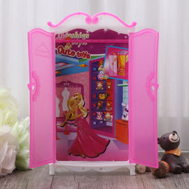Princess Furniture Wardrobe Dolls Toys Doll House Closet Toys Accessories