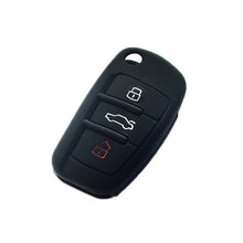 Load image into Gallery viewer, 2 PCS Car Key Cover Silicone Flip Key Remote Holder Case Cover for Audi Q3 A3 A1, Black, Green, Pink, Blue, Red