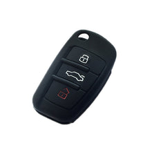 Load image into Gallery viewer, 2 PCS Car Key Cover Silicone Flip Key Remote Holder Case Cover for Audi Q3 A3 A1, Black, Green, Pink, Blue, Red