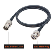 Load image into Gallery viewer, BNC Female To BNC Male RG58 Coaxial Adapter Cable, BNC Female To BNC Male 0.5m, BNC Female To BNC Male 1m, BNC Female To BNC Male 1.5m, BNC Female To BNC Male 3m, BNC Female To BNC Male 5m, BNC Female To BNC Male 10m