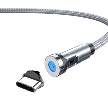 Load image into Gallery viewer, CC56 Dust Plug Rotating Magnetic Wire, Cbale Length: 2m, 2m Android Head, 2m Micro USB, 2m Type-C Head, 2m 8Pin Head, 2m Line+Three Heads, 2m + 8Pin + Type-C/USB-C + Micro USB, 2m Line