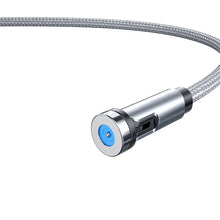 Load image into Gallery viewer, CC56 Dust Plug Rotating Magnetic Wire, Cbale Length: 2m, 2m Android Head, 2m Micro USB, 2m Type-C Head, 2m 8Pin Head, 2m Line+Three Heads, 2m + 8Pin + Type-C/USB-C + Micro USB, 2m Line