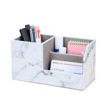 Load image into Gallery viewer, Marble Retro Creative Office Multi-function Pen Holder Storage Box, Marble 1822