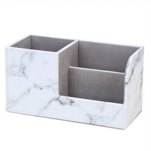 Load image into Gallery viewer, Marble Retro Creative Office Multi-function Pen Holder Storage Box, Marble 1822