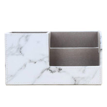 Load image into Gallery viewer, Marble Retro Creative Office Multi-function Pen Holder Storage Box, Marble 1822