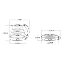 Load image into Gallery viewer, Portable Folding Silicone Intelligent Constant Temperature Travel Camping Electric Kettle, US Plug, EU Plug, UK Plug
