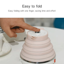 Load image into Gallery viewer, Portable Folding Silicone Intelligent Constant Temperature Travel Camping Electric Kettle, US Plug, EU Plug, UK Plug