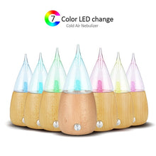 Load image into Gallery viewer, Waterless Diffuser Essential Oil Spray Wood Glass Aromatherapy Air Humidifier, AU Plug, UK Plug, US Plug, EU Plug