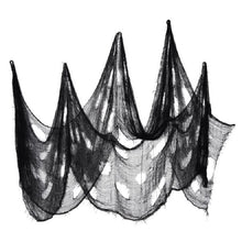 Load image into Gallery viewer, Halloween Horror Decorations Gauze Haunted House Scene Arrangement Props, Tablecloth, Blood Hand Printed Gauze, Black Hole Cloth, Thick Yarn Curtain, Thin Yarn Curtain