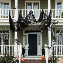 Load image into Gallery viewer, Halloween Horror Decorations Gauze Haunted House Scene Arrangement Props, Tablecloth, Blood Hand Printed Gauze, Black Hole Cloth, Thick Yarn Curtain, Thin Yarn Curtain