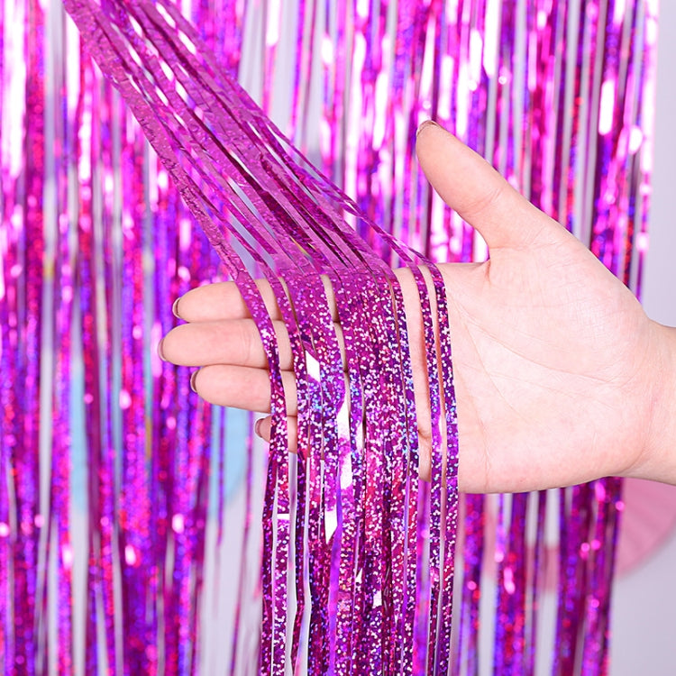 Laser Rain Tinsel Foil Curtain Birthday Party Decoration Tassel Wall,, 1x1m, 1x2m, 1x2.5m, 1x3m, 1x4m