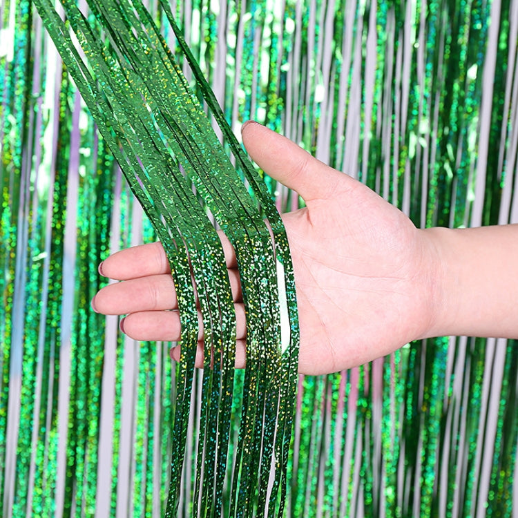 Laser Rain Tinsel Foil Curtain Birthday Party Decoration Tassel Wall,, 1x1m, 1x2m, 1x2.5m, 1x3m, 1x4m