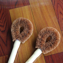 Load image into Gallery viewer, 10 PCS Natural Coconut Palm Non-stick Oil Long Handle Pot Brush Cleaning Brush Kitchen Cleaning Tool, Coconut Palm Brush