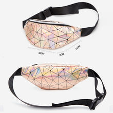 Load image into Gallery viewer, Fashionable Unisex Chest Bag Fanny Pack Waist Bag Waterproof Laser Bags