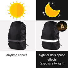Load image into Gallery viewer, Reflective Light Waterproof Dustproof Backpack Rain Cover Portable Ultralight Shoulder Bag Protect Cover, XS, S, M, L, XL