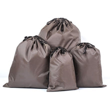 Load image into Gallery viewer, 4 in 1 Portable Nylon Waterproof Travel Storage Bag Drawstring Beam Pocket Clothing Storage Bag, 20cmx30cm, 27cmx34cm, 34cmx39cm, 46cmx57cm