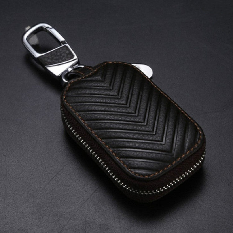Multifunctional Hook Up Leather Car Key Bag